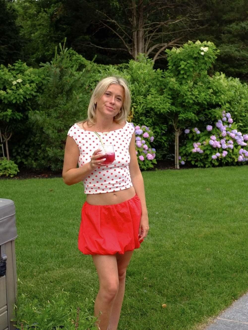 Women’s polka dot top